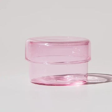 Mini Glass Container Small Tank Tea Storage Box Retro Colored Glass Box Glass Decoration Storage Containers Desktop Orangizer